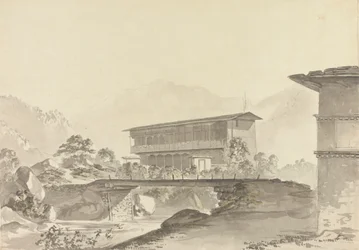 Near Tassisudon [Tashicho Dzong]