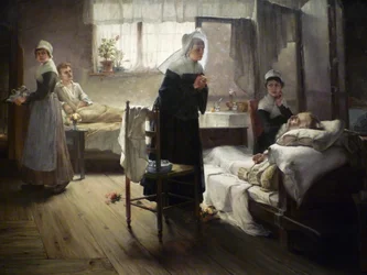 Evangeline Discovering Her Betrothed in the Hospital