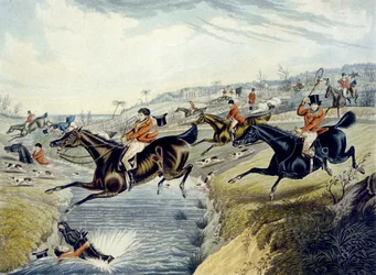 The Grand Leicestershire Fox Hunt, plate 2 (engraved by Charles Hunt)