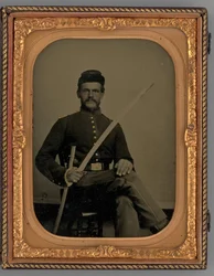 Untitled Portrait of a Seated Soldier with Sabre