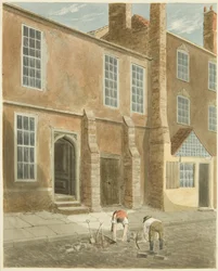 Remains of Bristol Castle on a house in Castle Green