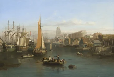 St Mary Redcliffe and Redcliffe Parade from Prince Street Bridge, c.1826