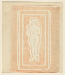 Nude with Book or Stone Tablet in Hand
