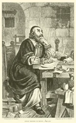 Ridley writing in Prison