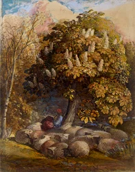 Pastoral with a Horse Chestnut Tree