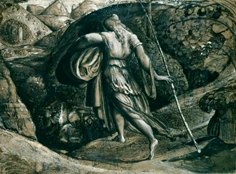 Ruth Returned from Gleaning by Samuel Palmer