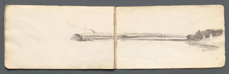 Sketchbook: Landscape with Sailboats, 1814