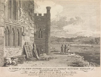 A View of the New Tower and part of the Great Kitchen Window of Arundel Castle, Sussex