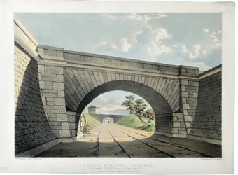North Midland Railway. View of New Street Bridge etc in Belper, Looking South