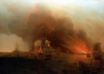 The Burning of Payta, November 1741, Mid 18th Century