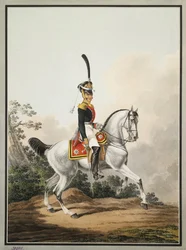 Field-Officer of the Preobrazhensky Regiment on Horseback