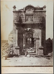Samuel Smith Sitting in Front of the Ruined Hunstanton Hall