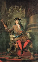 King Frederick I of Prussia on the Silver Throne