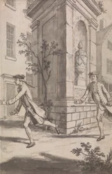 The Pursuit (Probably a Design for The Tyburn Chronicle)