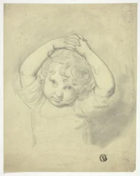 Child Holding Hands Above Head