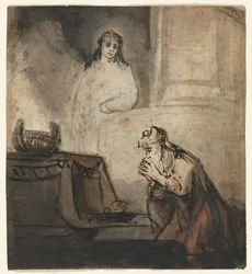 Angel Appearing to Zacharias, Third Quarter 1600s