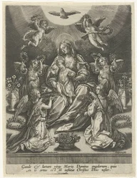 Madonna with Child Surrounded by Angels