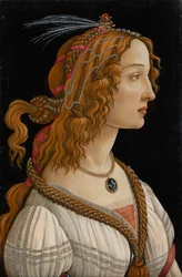 Idealised Portrait of a Lady (Portrait of Simonetta Vespucci as Nymph), c.1480-85