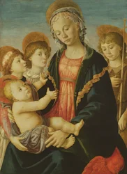 The Virgin and Child with Two Angels and St. John the Baptist