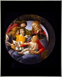 Virgin and Child with Three Angels, also called Madonna of the Magnificat
