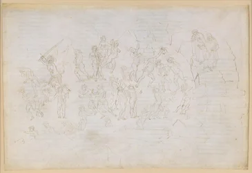 The Divine Comedy, Inferno XXVIII. Virgil and Dante in the Eighth Circle of Hell (Malebolge), 9th Bolgia: Punishment of Heretics and Sowers of Discord; Encounter with Mohammed and Bertran de Born