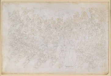 The Divine Comedy, Paradiso XXVIII. Ninth Sphere (Crystalline Heaven or Primum Mobile): Dante sees God as a bright shining point, surrounded by choirs of angels; Beatrice explains the hierarchy and forces of the sphere