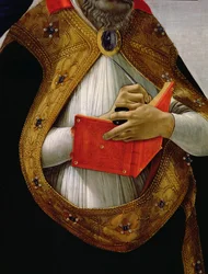 St. Augustine, from the Coronation of the Virgin (detail)