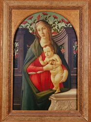 The Madonna and Child in a Niche Decorated with Roses