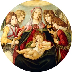 The Madonna and Child with Four Angels