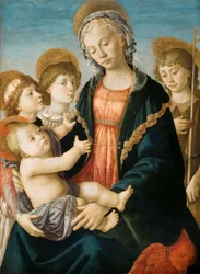 The Virgin and Child with Two Angels and the Young Saint John the Baptist, ca. 1467