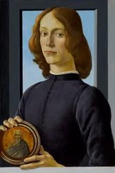 Young Man Holding a Roundel, c. 1480