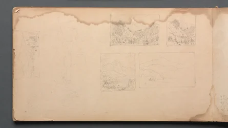 Sketchbook, Page 39: Maine Landscape Vignettes