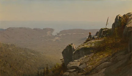 The Artist Sketching at Mount Desert, Maine, 1864-1865
