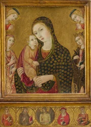 Madonna and Child with the Dead Christ, Saints Agnes and Catherine of Alexandria