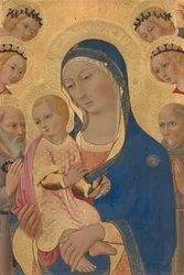 Madonna and Child with Saint Jerome, Saint Bernardino, and Angels, c.1460-1470