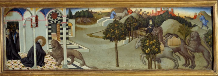 Scene of the Life of Saint Jerome: Saint Jerome Takes Away a Spine from the Lion
