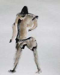 Abstract Walking Figure