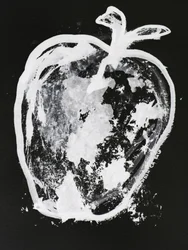 Abstract White Apple