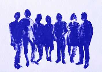 Connected Blue Forms