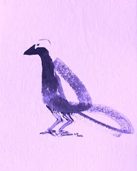 Elegant Purple Bird