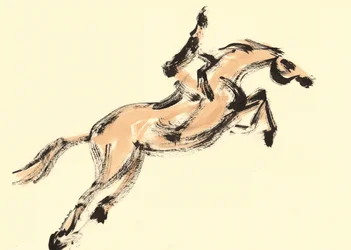 Jumping Horse Rider