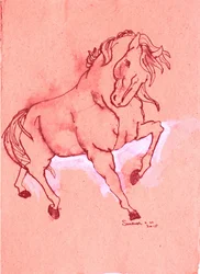 Majestic Red Stallion