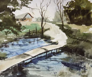 Rustic Bridge Countryside