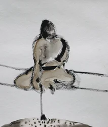 Samurai Meditation Sketch