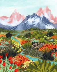 Vibrant Mountain Landscape