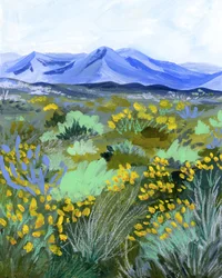 Yellow Desert Bloom