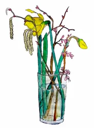 Daffodils and Catkins, 2018