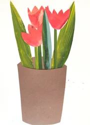 Tulips in a Pot