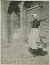 Woman with Two Baskets, Photograph from Travels in Europe and North Africa