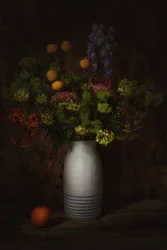 Dark Floral Still Life